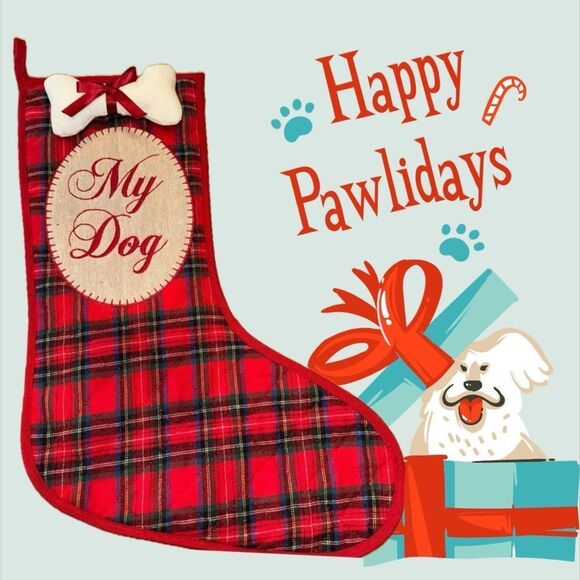 Christmas Stocking MY DOG - Picture 1 of 8